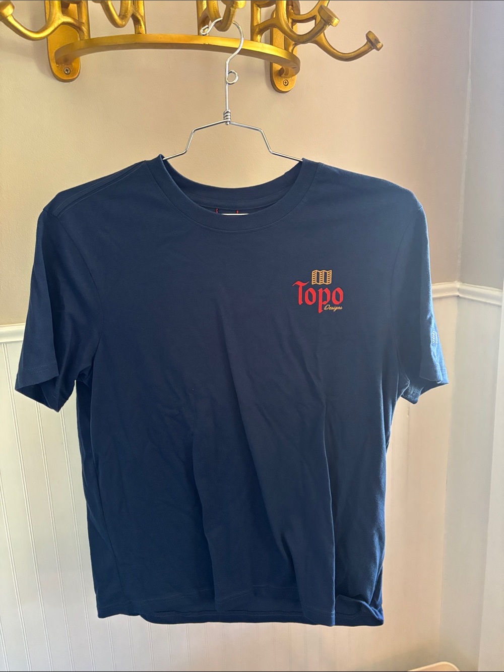 Topo Designs Draft Navy Short-Sleeve Logo Tee
